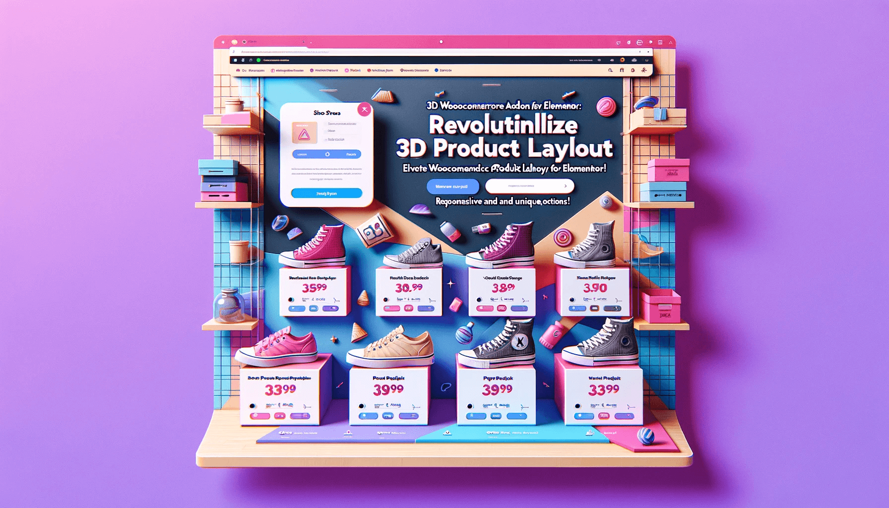3D WooCommerce Product Layout Addon For Elementor